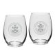 Crystal Stemless White Wine Glass 2pk