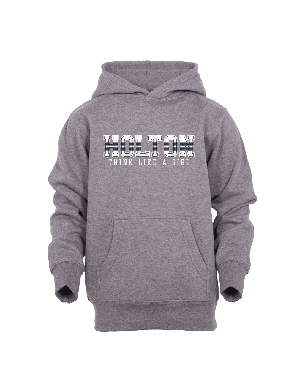 Holton-Arms School Store YOUTH HOODIE GREY PLAID