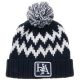 Navy/White Zig-Zag H/A Beanie